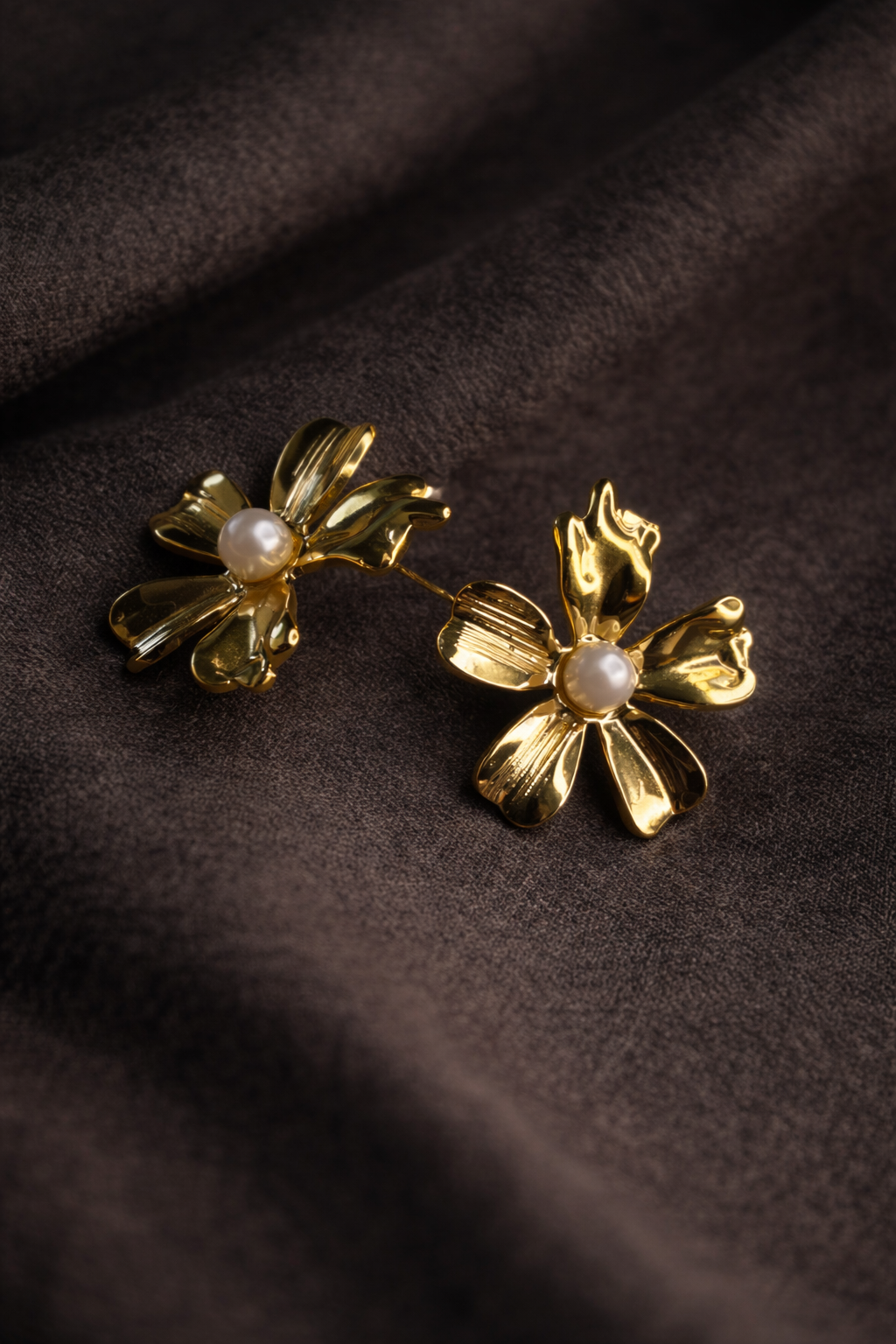 Golden Petal Studs