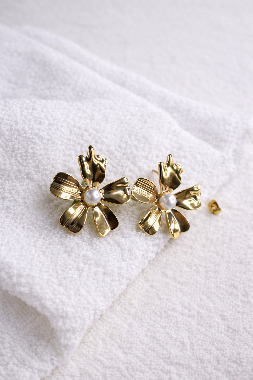 Golden Petal Studs