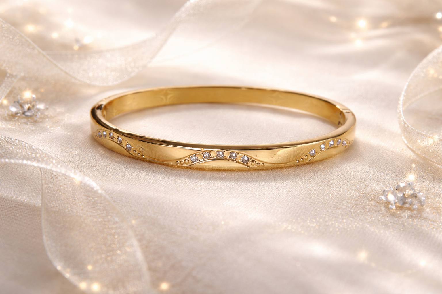Serene Wave Bangle