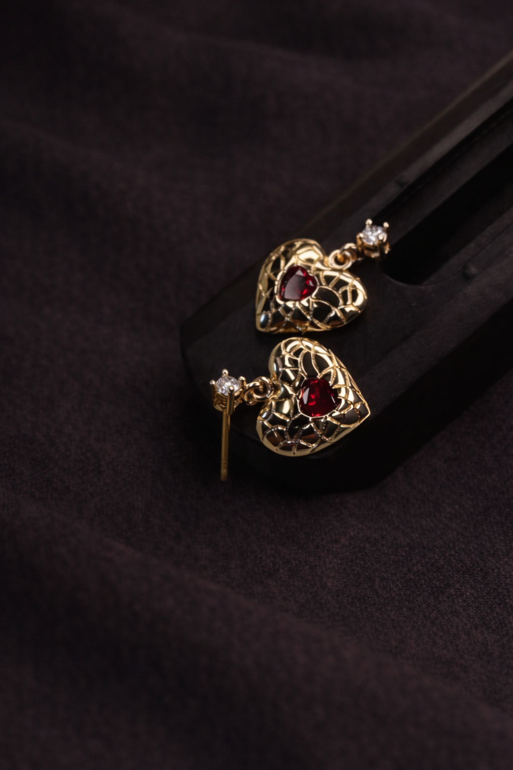 Golden Heart Earring