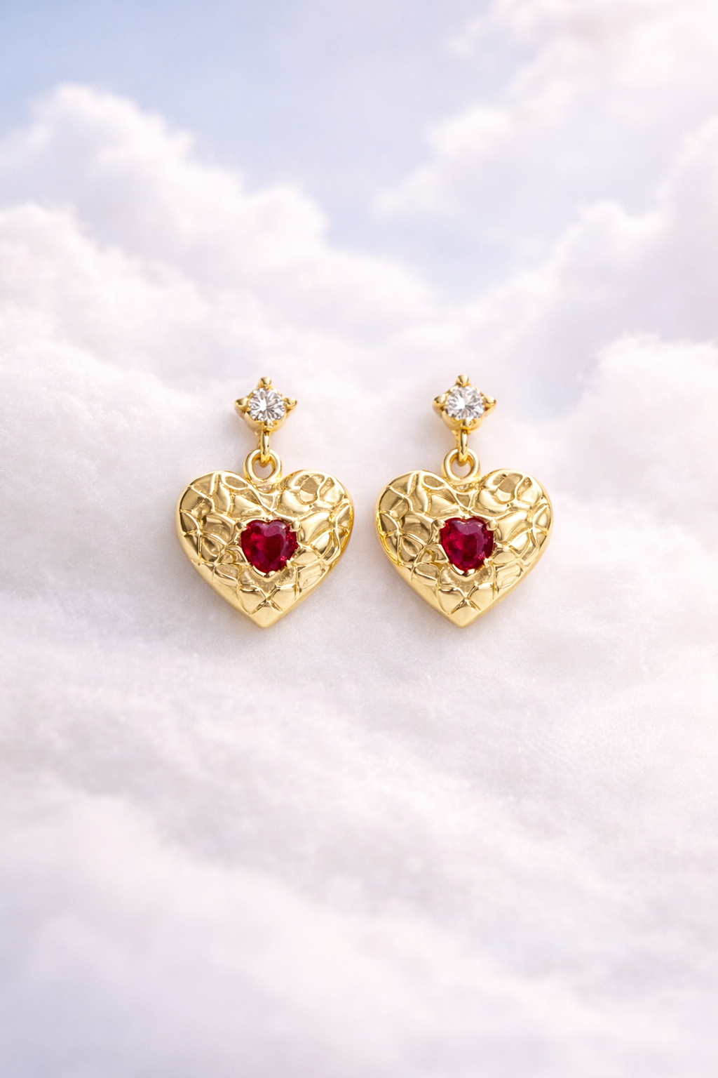 Golden Heart Earring
