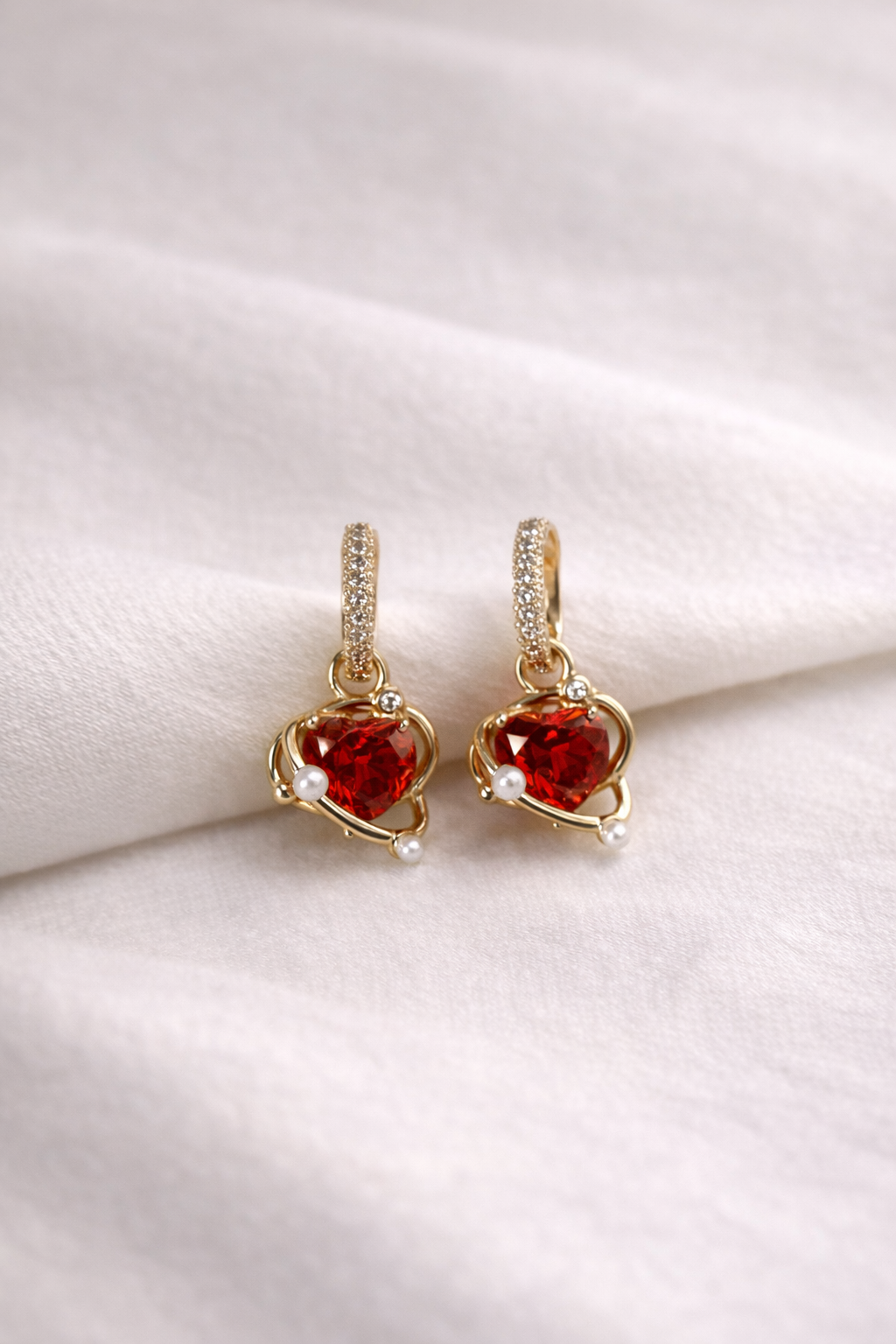 Detachble Red Earrings