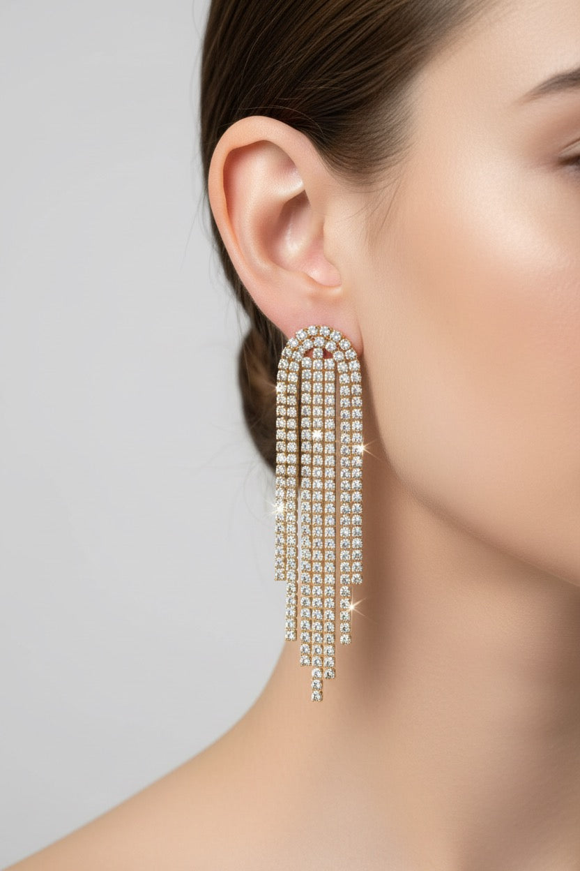 Shimmer Tassel Earrings
