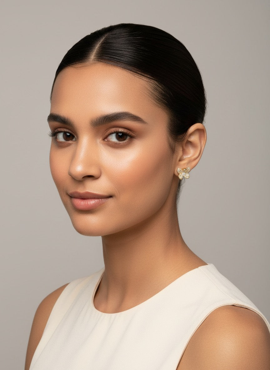 Social Butterly Hoop Earring